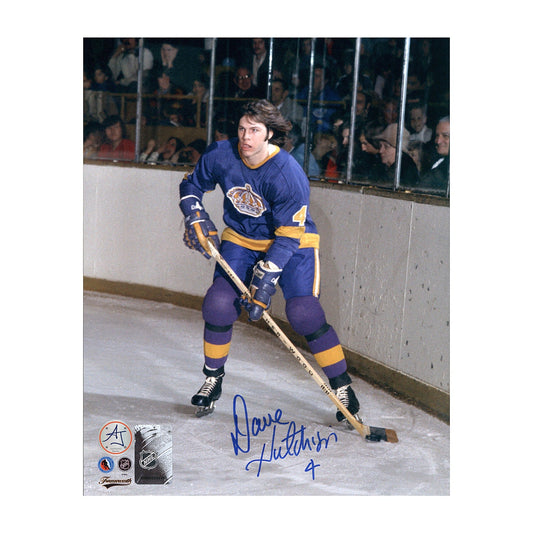 Dave Hutchison Signed Los Angeles Kings Stickhandling 8x10 Photo product image 1, provided for visual reference and product