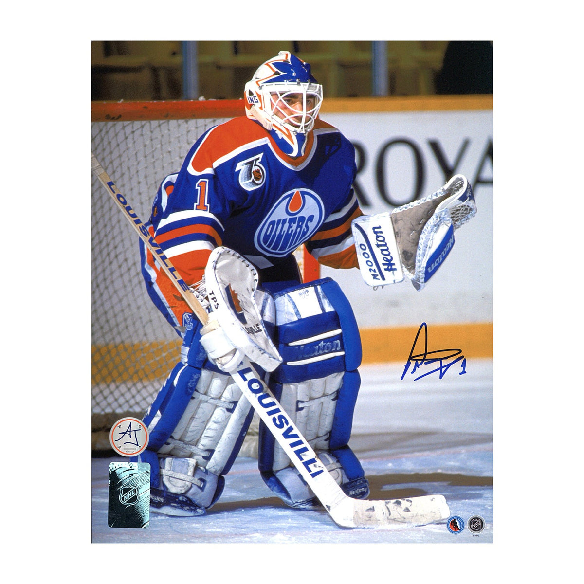 Peter Ing Edmonton Oilers Autographed Goalie 8x10 Photo product image 1, provided for visual reference and product detail