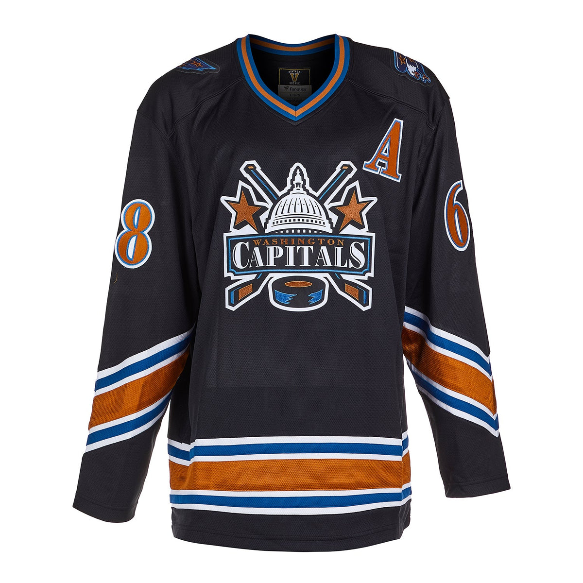 Jaromir Jagr Signed Washington Capitals Throwback Breakaway Jersey product image 2, provided for visual reference and