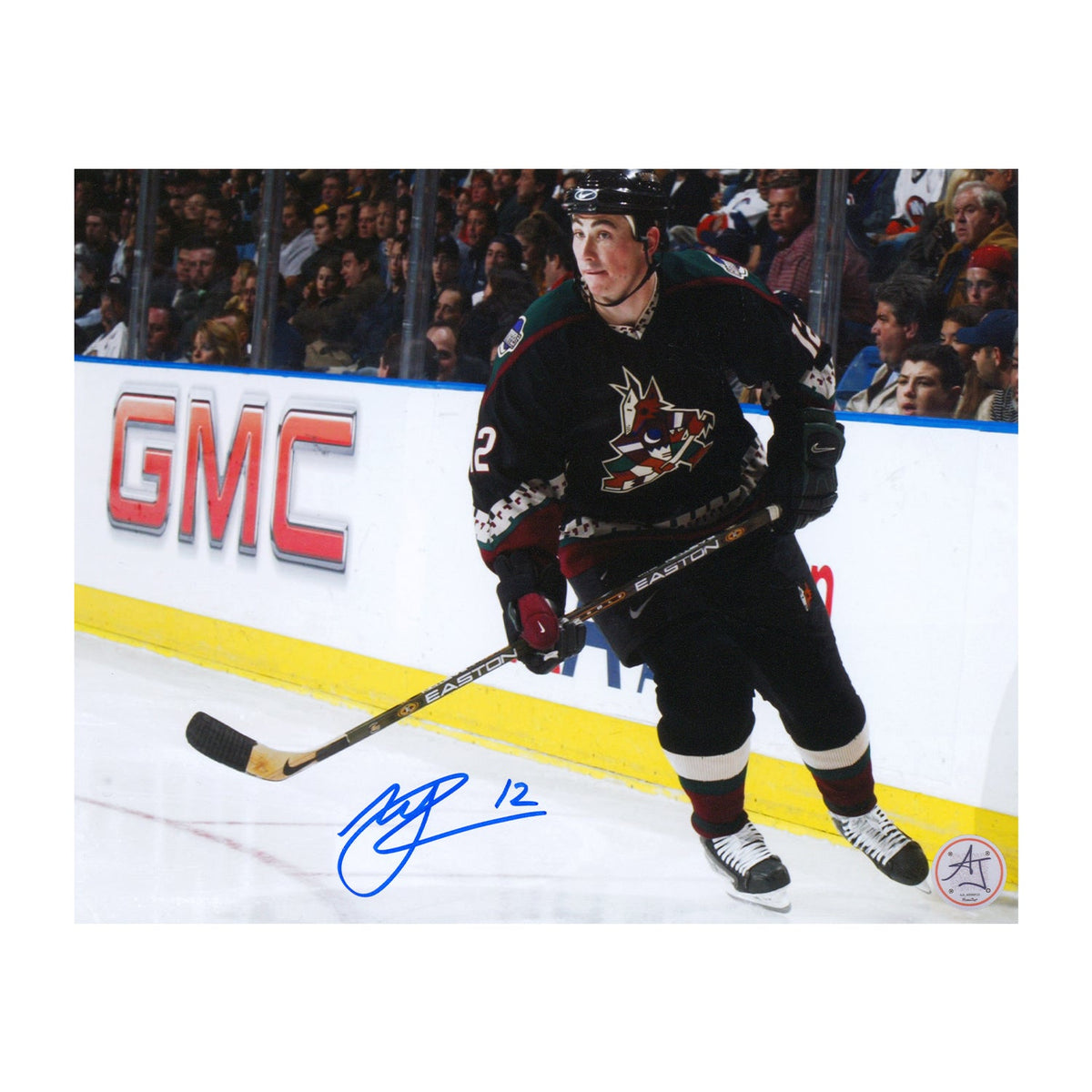 Mike Johnson Signed Phoenix Coyotes Vintage Uniform 8x10 Photo product image 1, provided for visual reference and product