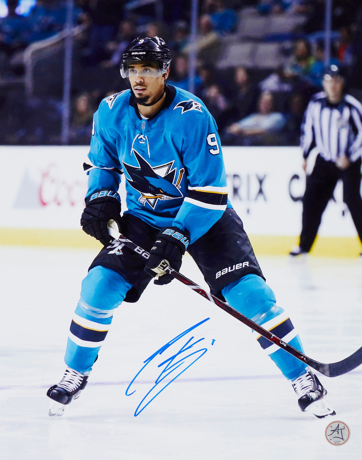 Evander Kane Signed San Jose Sharks Hockey 11x14 Photo product image 1, provided for visual reference and product detail