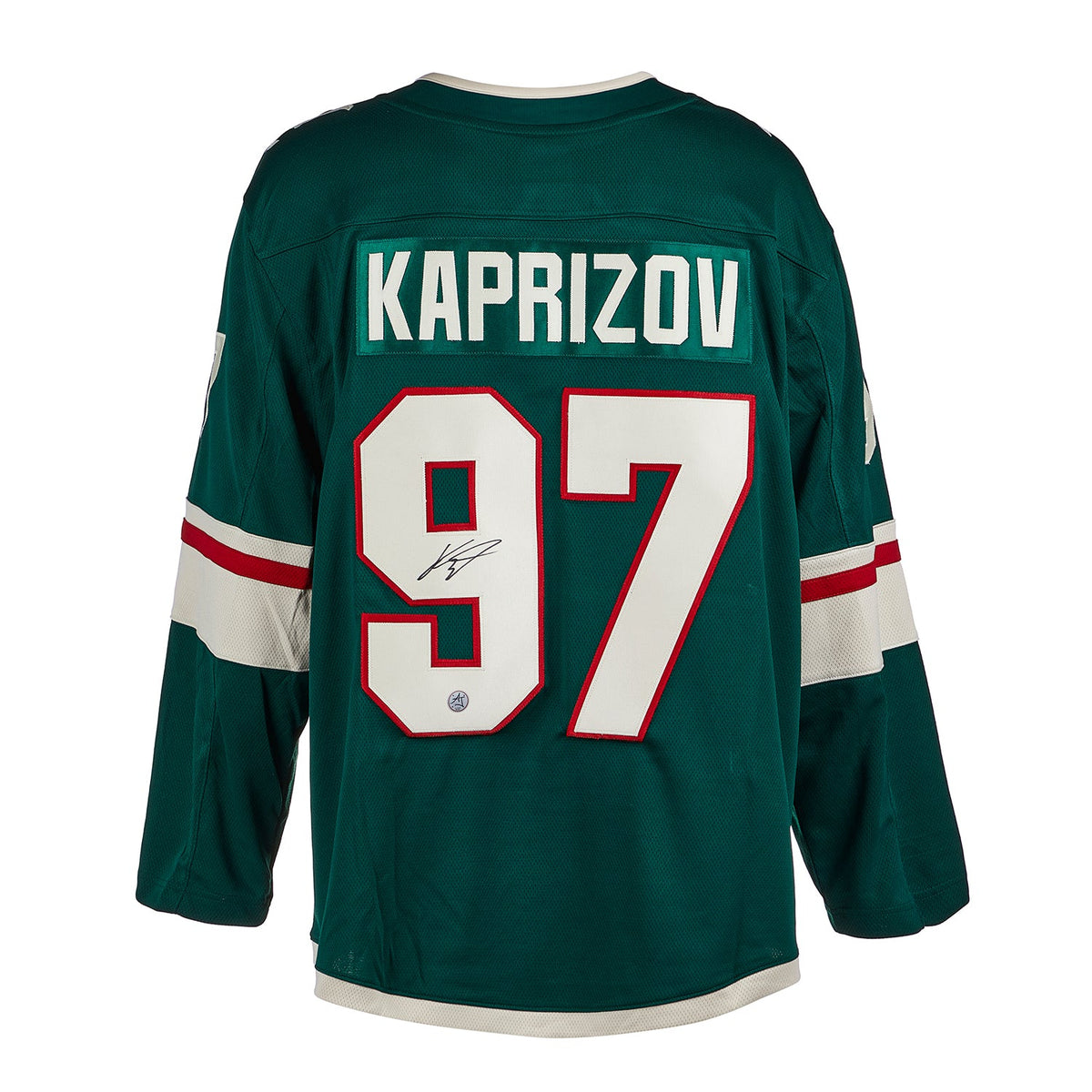 Kirill Kaprizov Autographed Minnesota Wild Fanatics Breakaway Jersey product image 1, provided for visual reference and