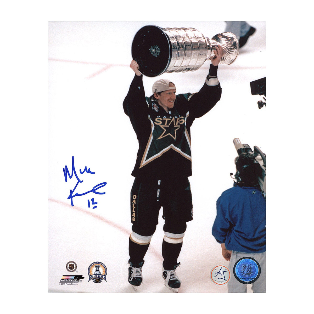 Mike Keane Autographed Dallas Stars 1999 Stanley Cup 8x10 Photo product image 1, provided for visual reference and product