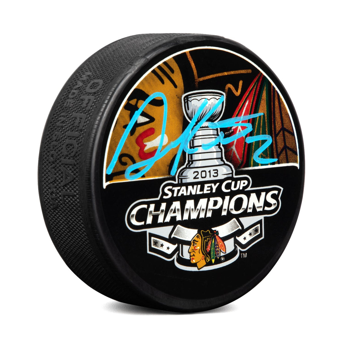 Duncan Keith Signed Chicago Blackhawks 2013 Stanley Cup Champions Puck product image 1, provided for visual reference and