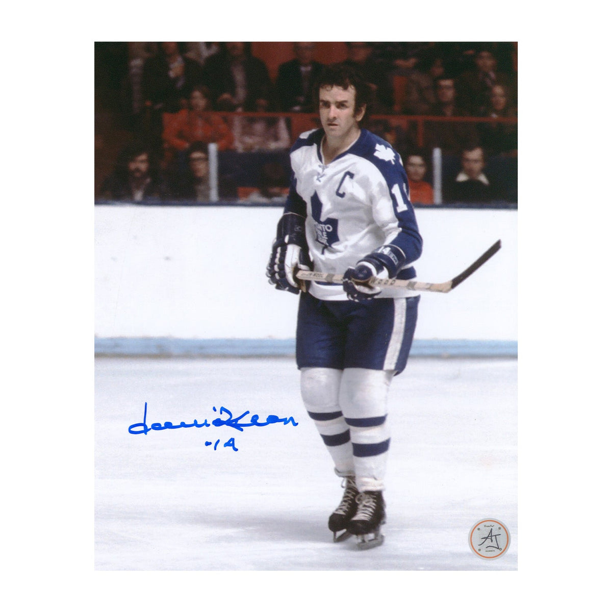Dave Keon Autographed Toronto Maple Leafs Home Ice 8x10 Photo product image 1, provided for visual reference and product
