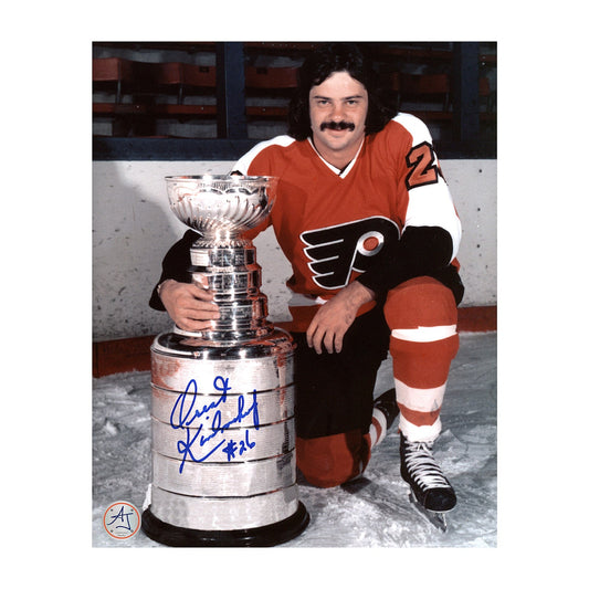 Orest Kindrachuk Autographed Philadelphia Flyers Cup Champion 8x10 Photo product image 1, provided for visual reference and