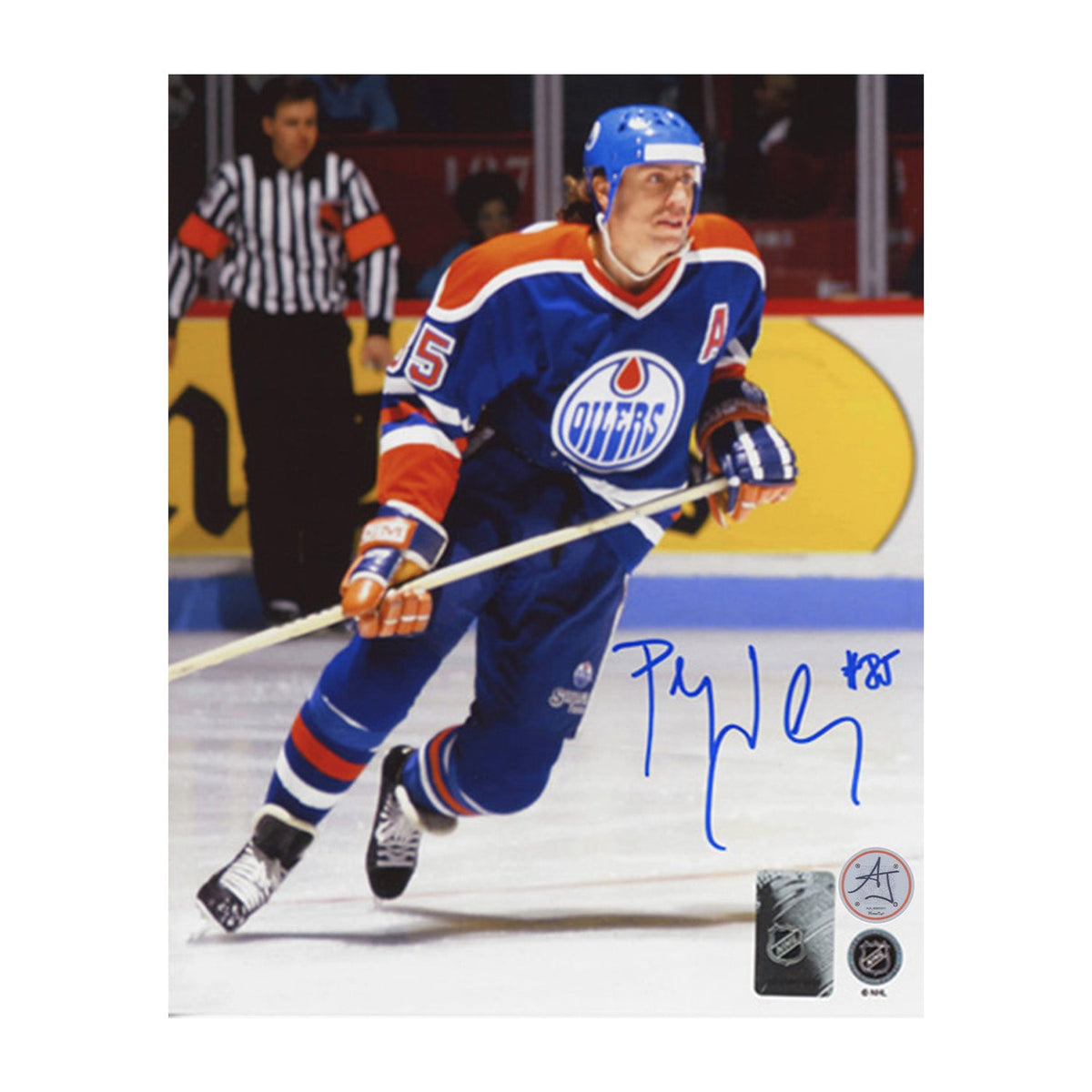 Petr Klima Autographed Edmonton Oilers Game Action 8x10 Photo product image 1, provided for visual reference and product