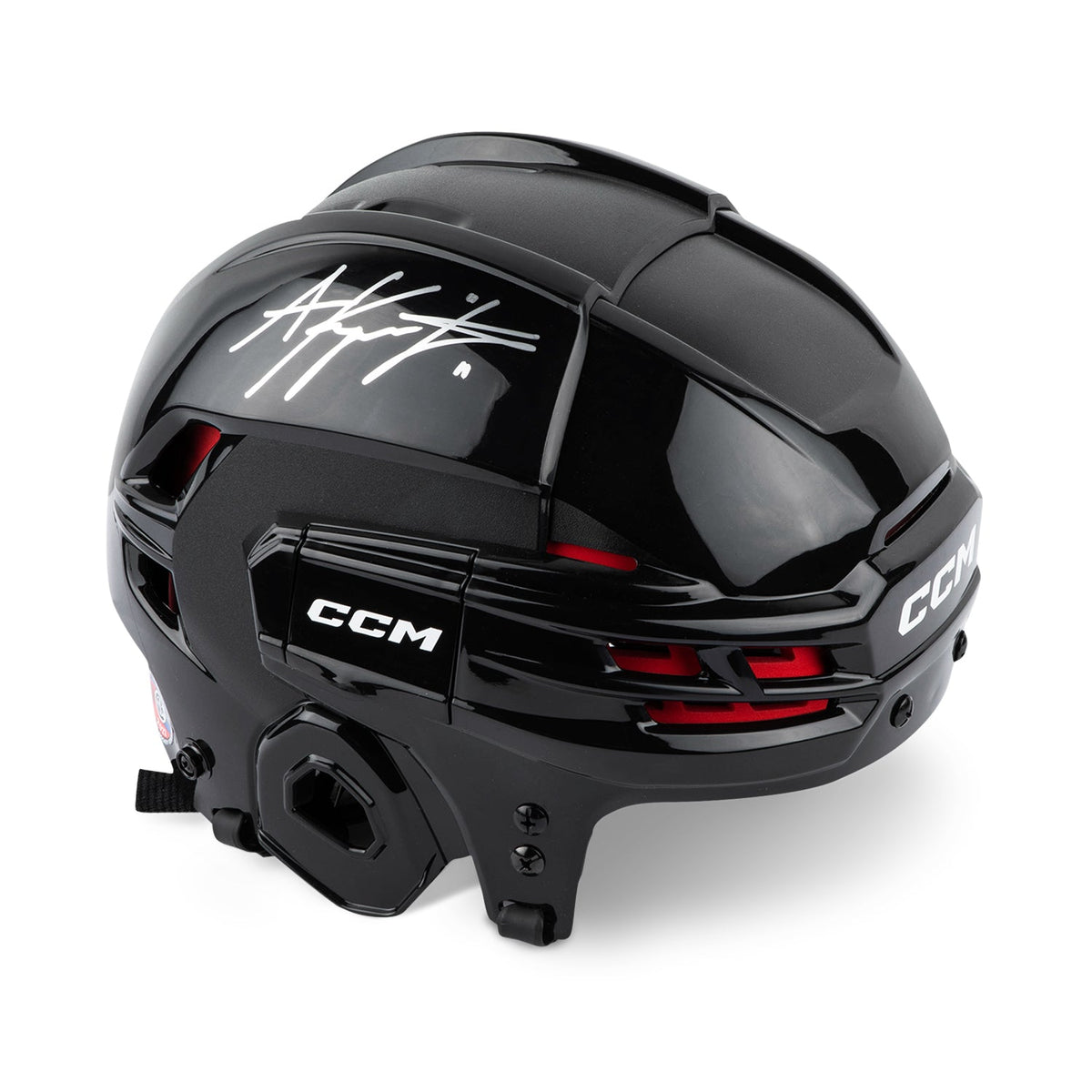 Anze Kopitar Autographed Black CCM Hockey Helmet product image 1, provided for visual reference and product detail review