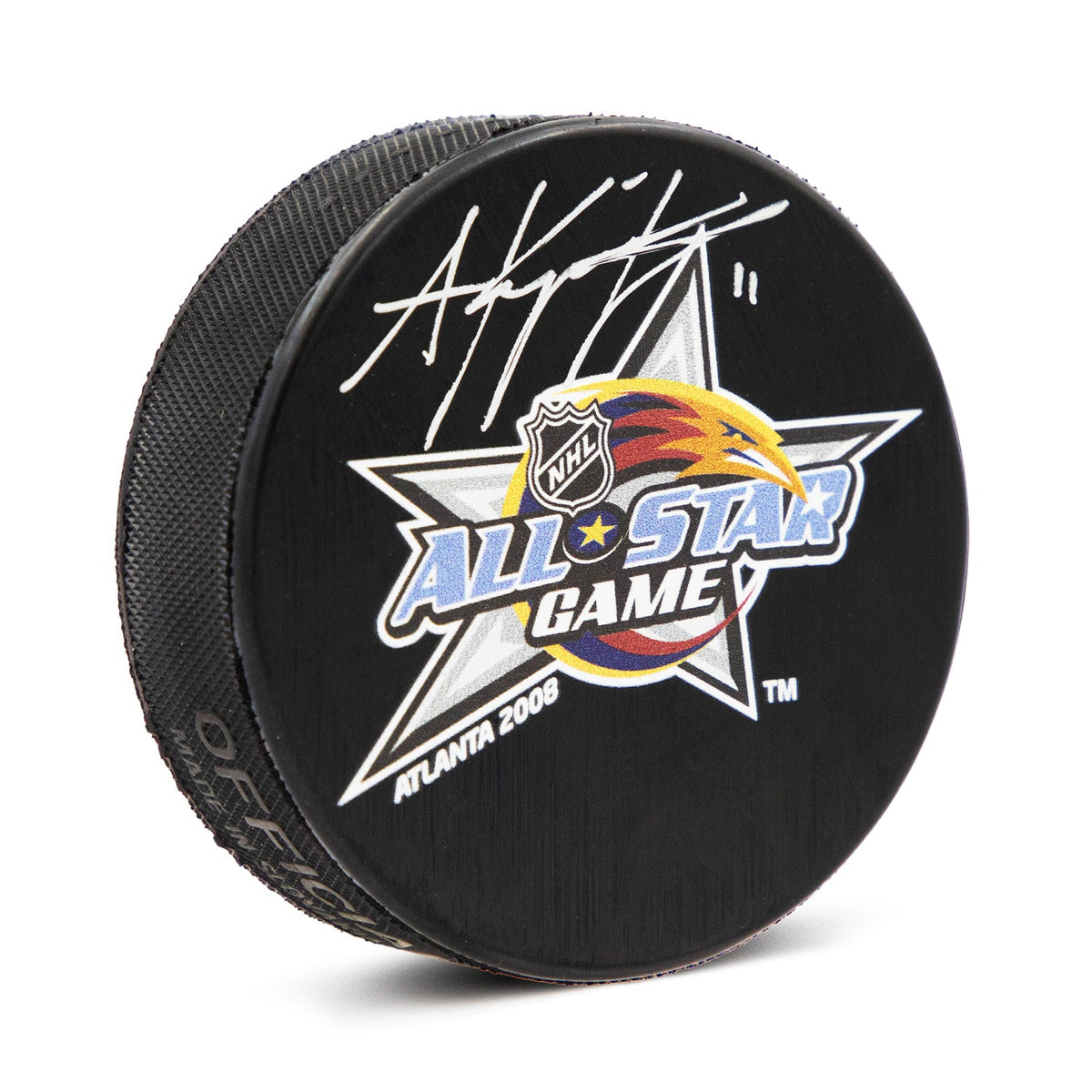 Anze Kopitar Signed 2008 NHL All-Star Game Hockey Puck product image 1, provided for visual reference and product detail