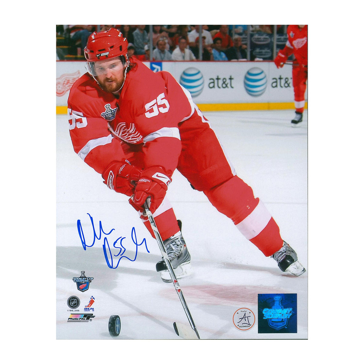 Niklas Kronwall Autographed Detroit Red Wings Playoff Finals 8x10 Photo product image 1, provided for visual reference and