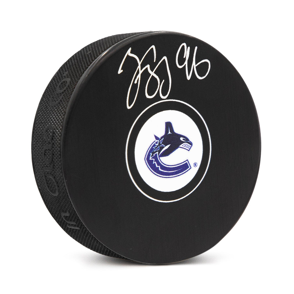 Andrei Kuzmenko Autographed Vancouver Canucks Hockey Puck product image 1, provided for visual reference and product detail