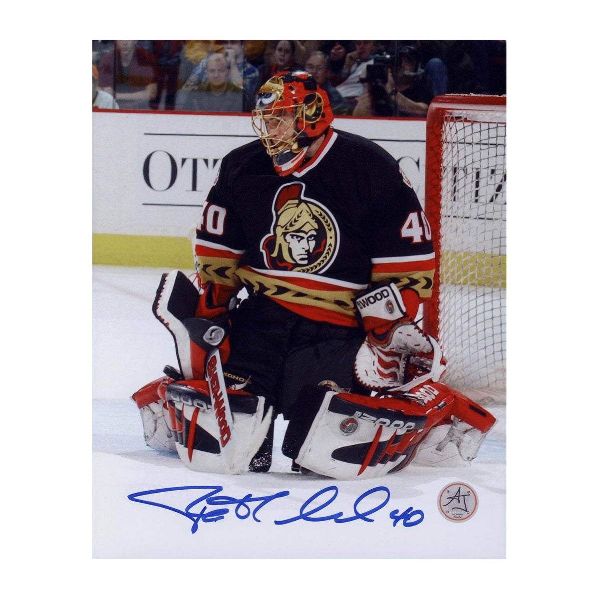 Patrick Lalime Autographed Ottawa Senators Goalie 8x10 Photo product image 1, provided for visual reference and product