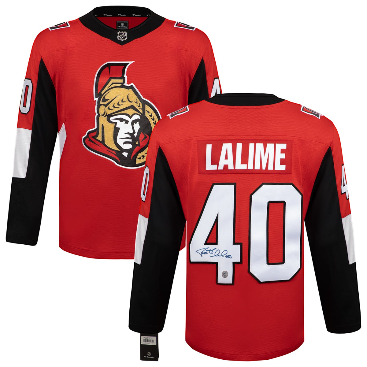 Patrick Lalime Autographed Ottawa Senators Fanatics Breakaway Jersey product image 3, provided for visual reference and