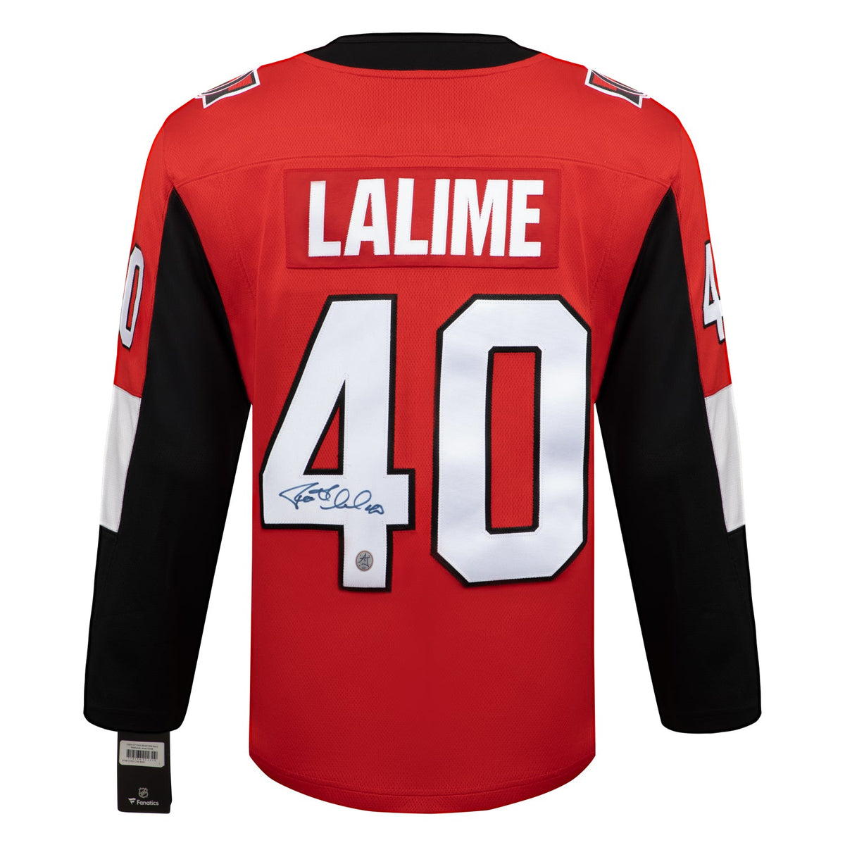 Patrick Lalime Autographed Ottawa Senators Fanatics Breakaway Jersey product image 1, provided for visual reference and