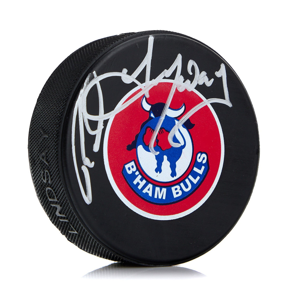 Rod Langway Birmingham Bulls Autographed WHA Hockey Puck product image 1, provided for visual reference and product detail