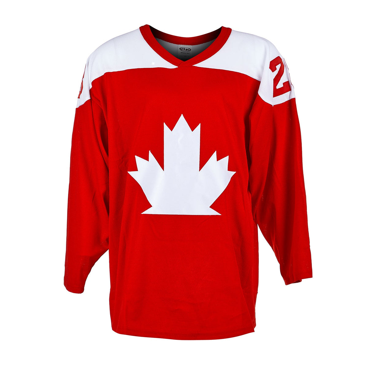 Steve Larmer Autographed Team Canada Custom Hockey Nation Jersey product image 2, provided for visual reference and product