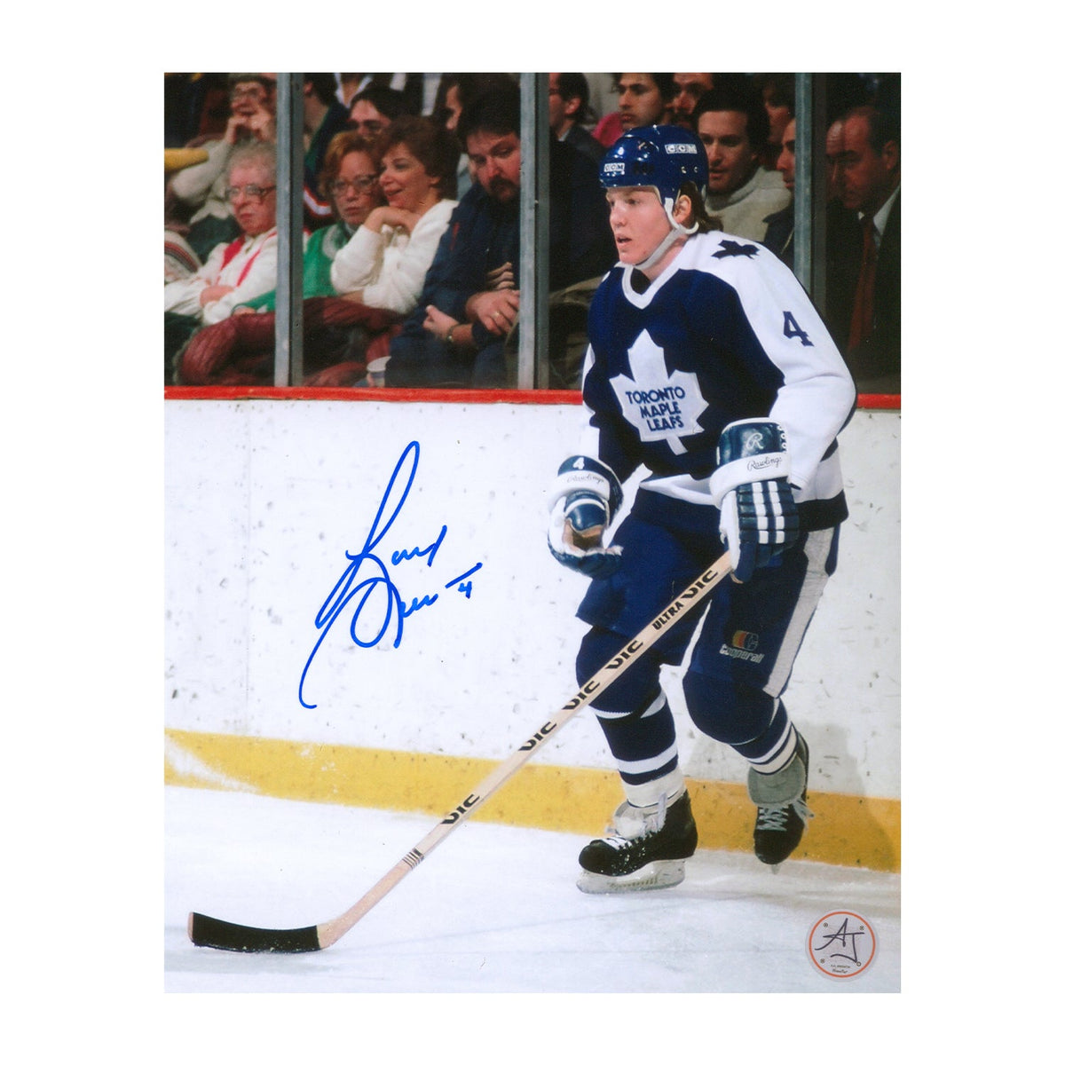 Gary Leeman Autographed Toronto Maple Leafs Hockey 8x10 Photo product image 1, provided for visual reference and product
