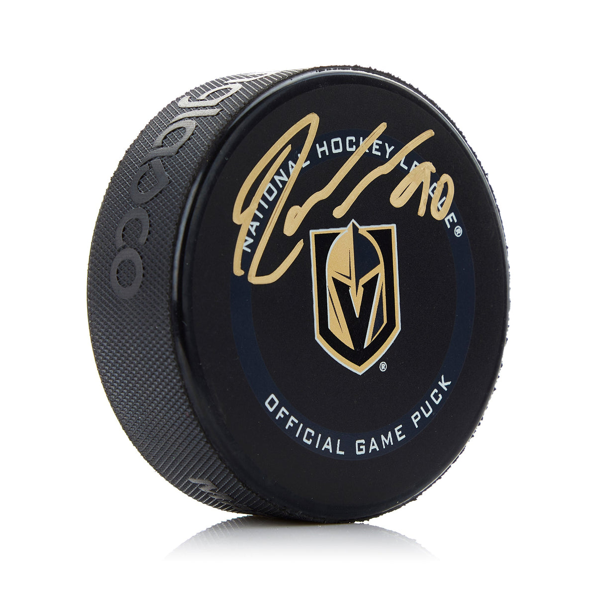 Robin Lehner Vegas Golden Knights Signed Official Game Puck product image 1, provided for visual reference and product