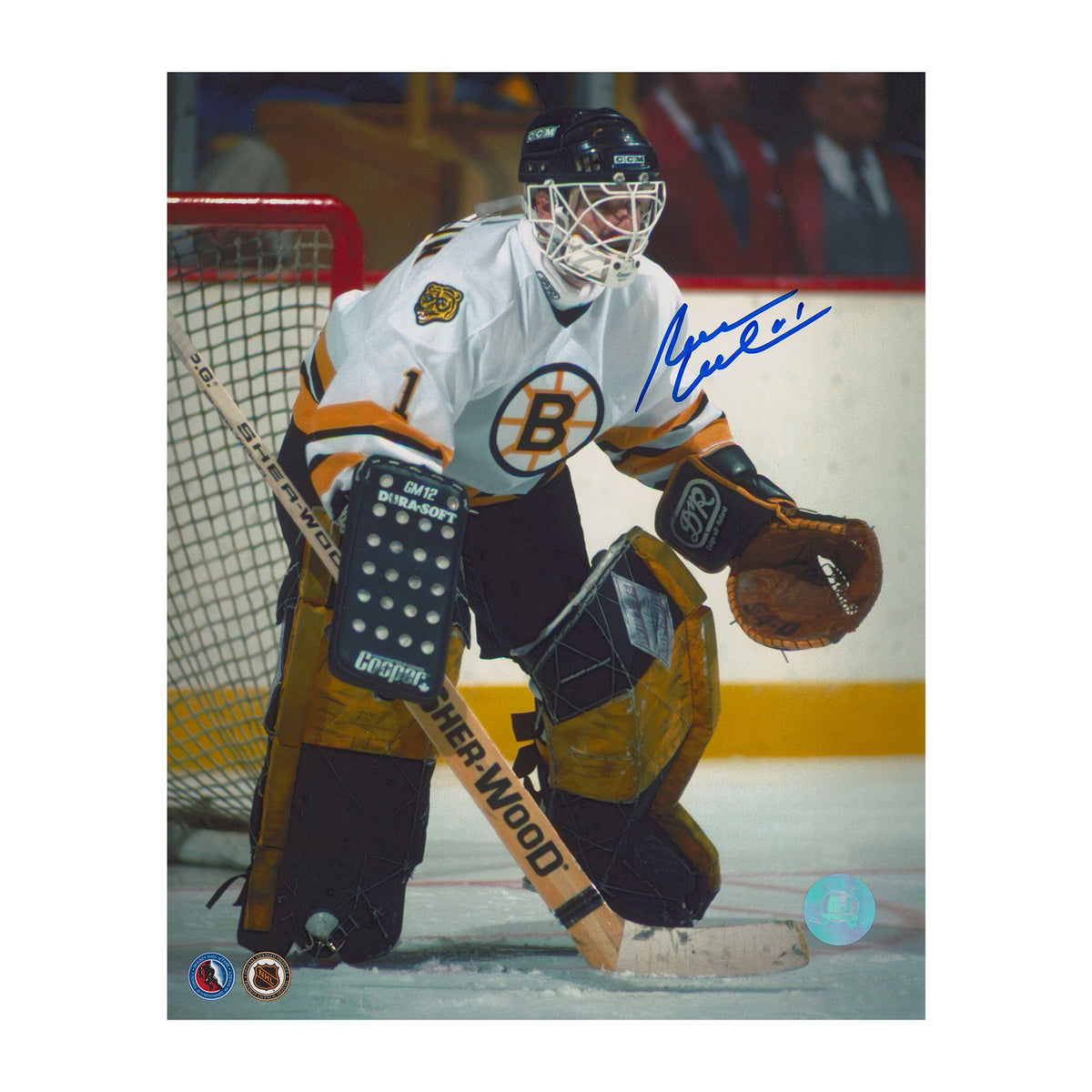 Reggie Lemelin Autographed Boston Bruins Goalie 8x10 Photo product image 1, provided for visual reference and product detail