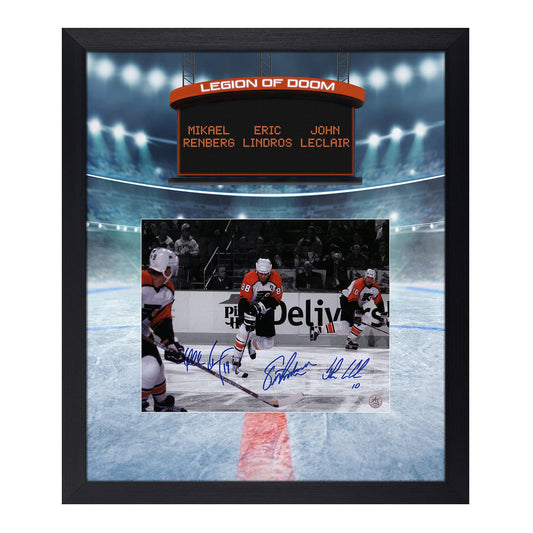 Legion of Doom Signed Philadelphia Flyers 19x23 Frame product image 1, provided for visual reference and product detail
