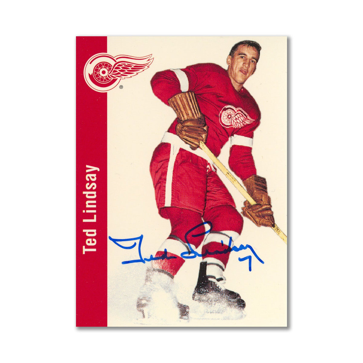Autographed 1994 Parkhurst Missing Link #44 Ted Lindsay Hockey Card product image 1, provided for visual reference and