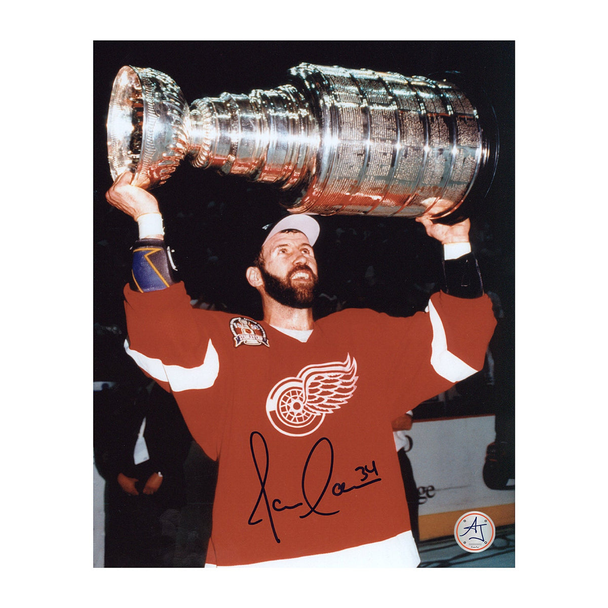 Jamie Macoun Autographed Detroit Red Wings 1998 Stanley Cup 8x10 Photo product image 1, provided for visual reference and