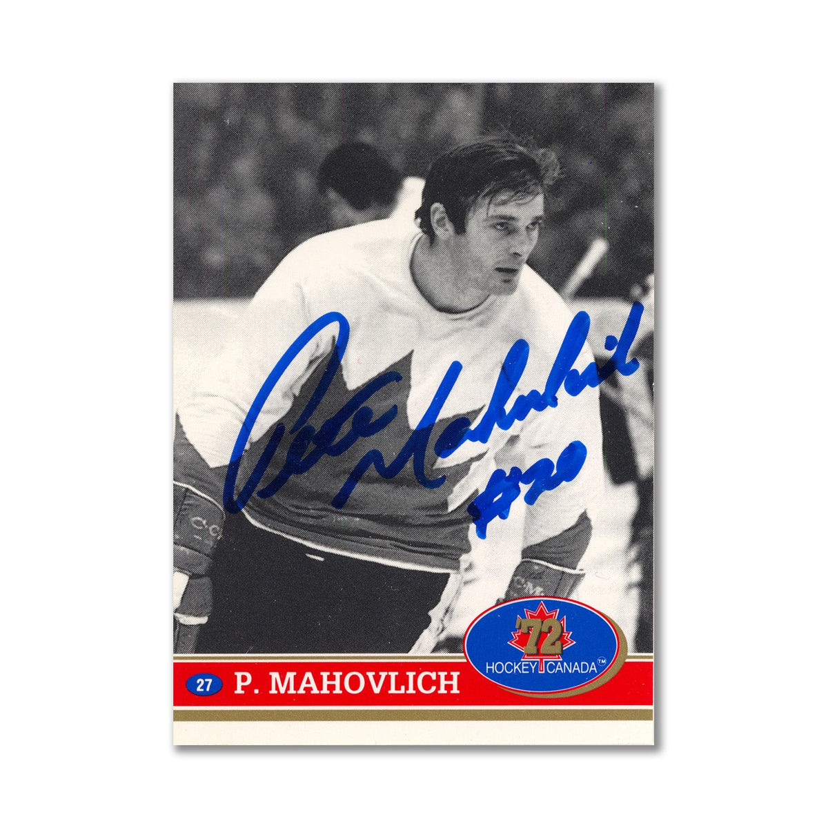 Autographed 1991 Future Trends #27 Pete Mahovlich Hockey Card product image 1, provided for visual reference and product