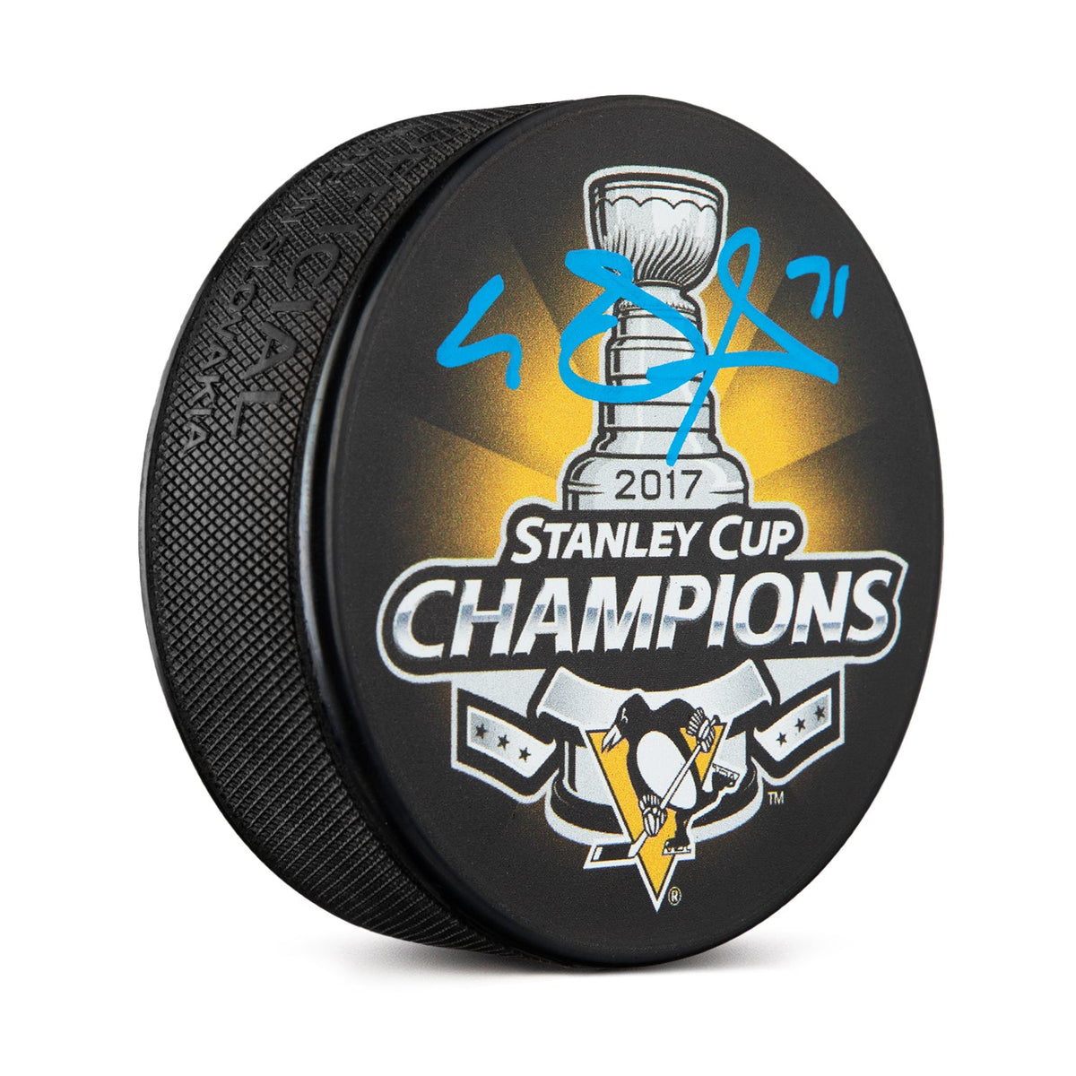 Evgeni Malkin Signed Pittsburgh Penguins 2017 Stanley Cup Puck product image 1, provided for visual reference and product
