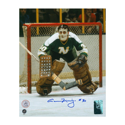 Cesare Maniago Minnesota North Stars Autographed Goalie 8x10 Photo product image 1, provided for visual reference and