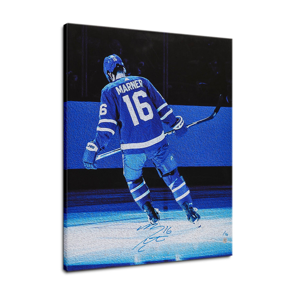 Mitch Marner Signed Toronto Reverse Spotlight 26x32 Art Canvas /16 product image 1, provided for visual reference and
