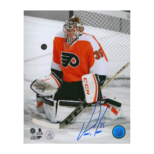 Steve Mason Philadelphia Flyers Autographed Goalie Spotlight 8x10 Photo product image 1, provided for visual reference and