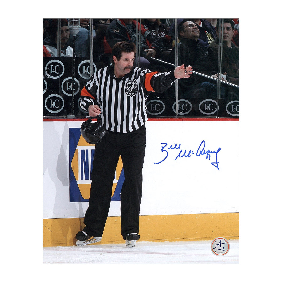 Bill McCreary Autographed NHL 8x10 Photo product image 1, provided for visual reference and product detail review