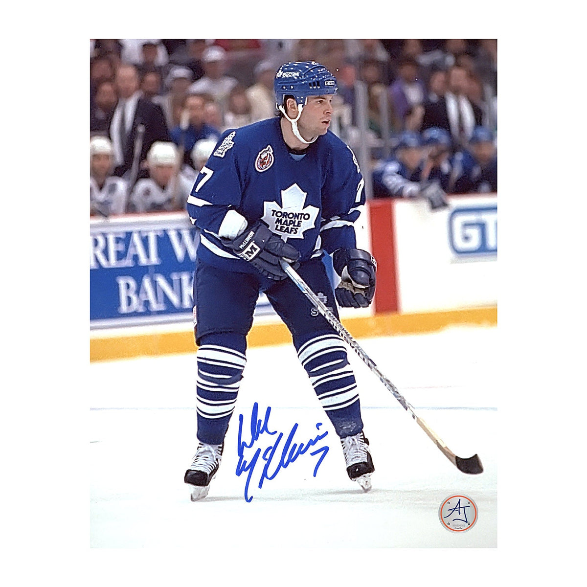 Dave McLlwain Autographed Toronto Maple Leafs Hockey 8x10 Photo product image 1, provided for visual reference and product