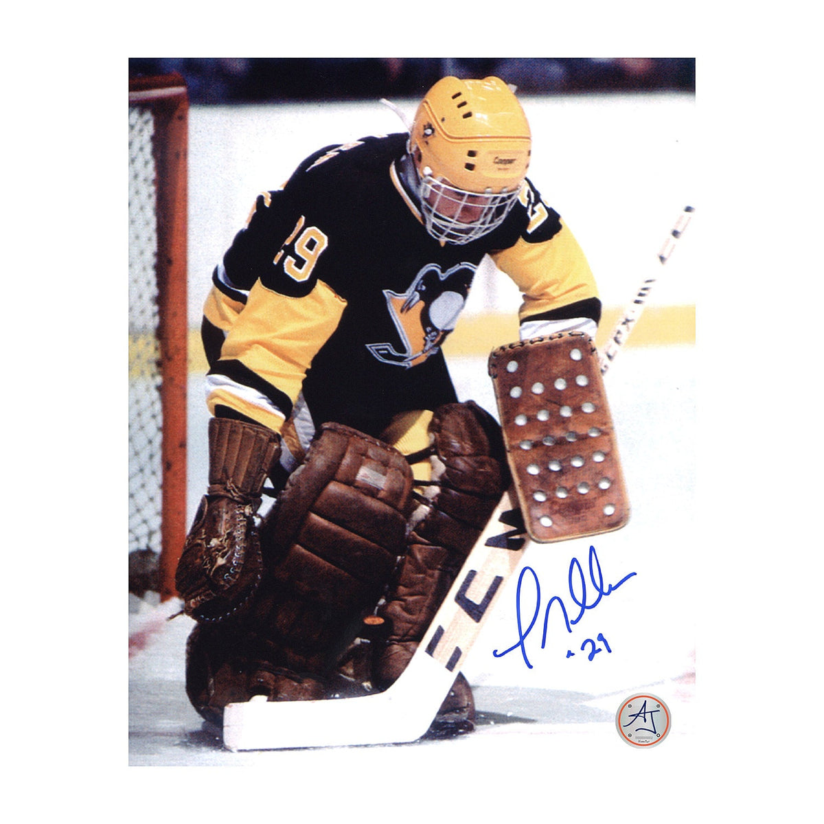 Greg Millen Autographed Pittsburgh Penguins Goalie 8x10 Photo product image 1, provided for visual reference and product