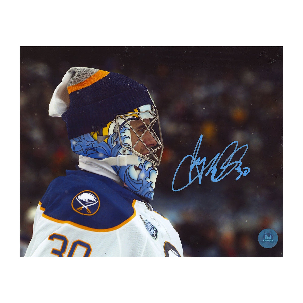 Ryan Miller Signed Buffalo Sabres Goalie Mask Profile 8x10 Photo product image 1, provided for visual reference and product