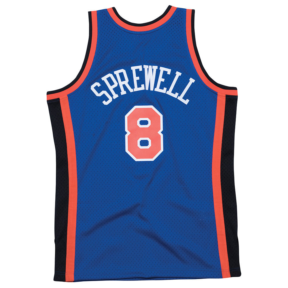 Latrell Sprewell Mitchell & Ness 98-99 Road Swingman Jersey product image 1, provided for visual reference and product