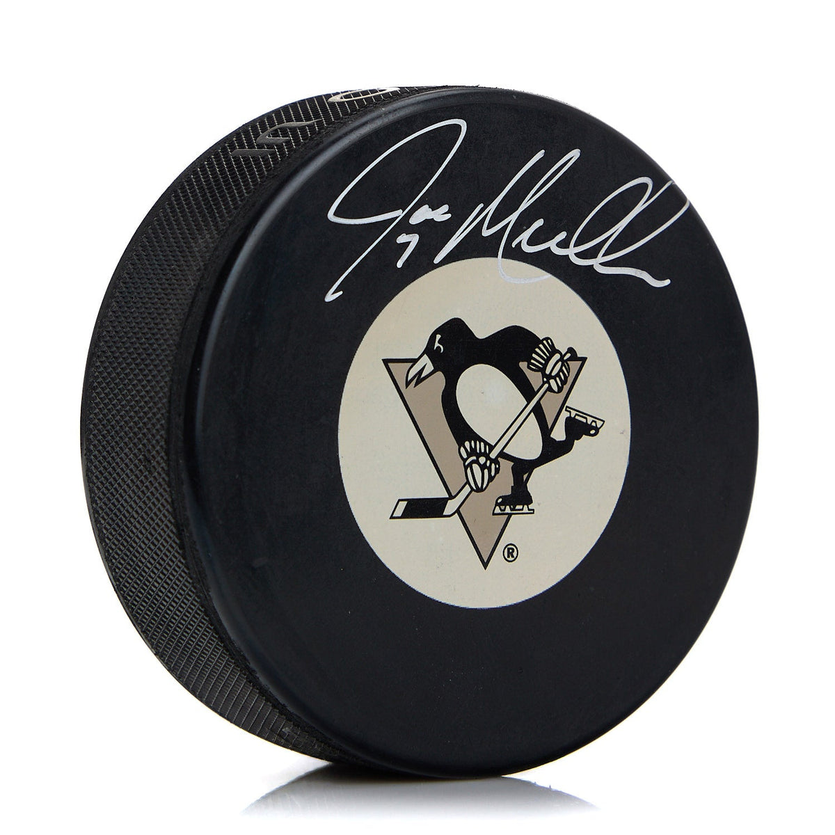 Joe Mullen Pittsburgh Penguins Autographed Hockey Puck product image 1, provided for visual reference and product detail