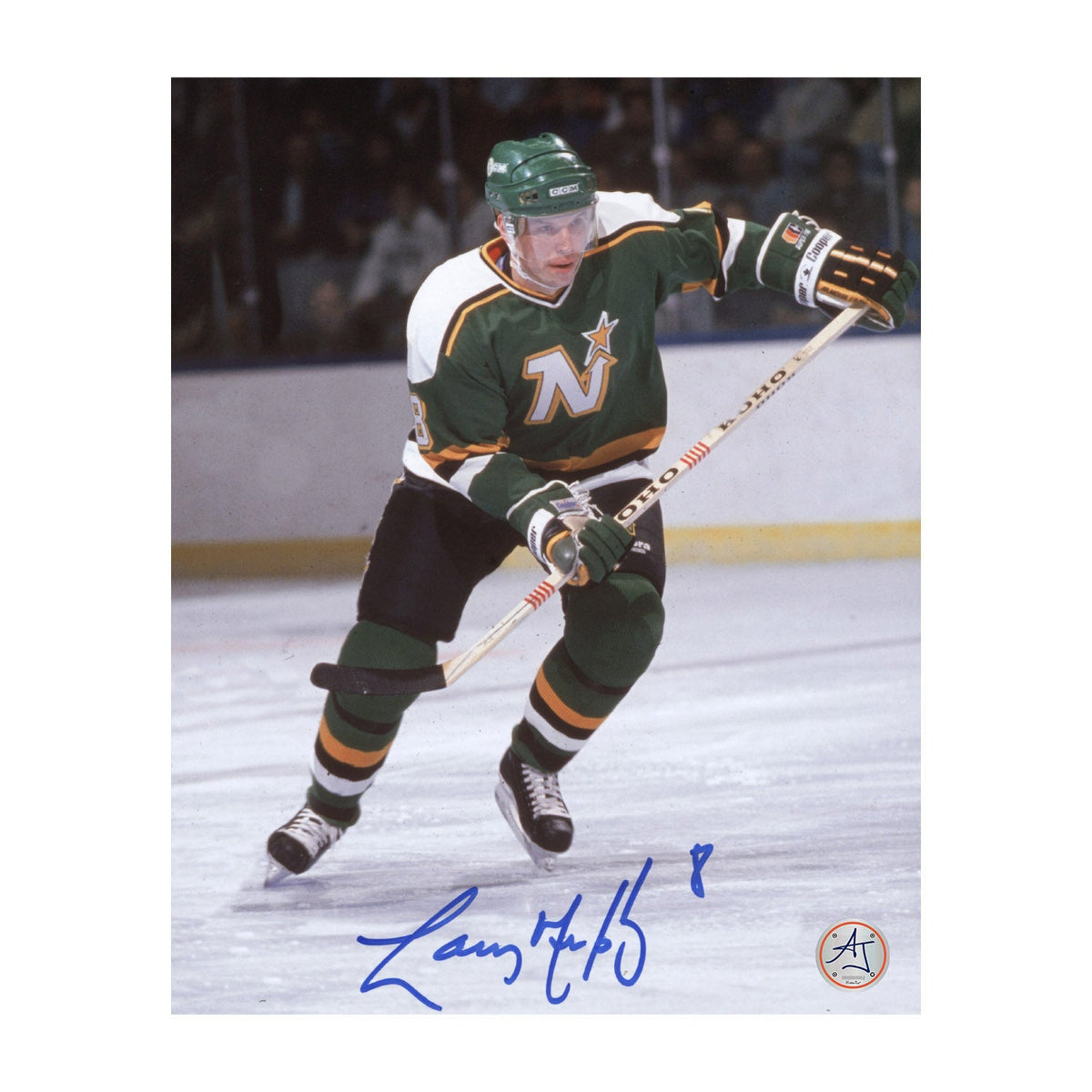 Larry Murphy Autographed Minnesota North Stars 8x10 Photo product image 1, provided for visual reference and product detail