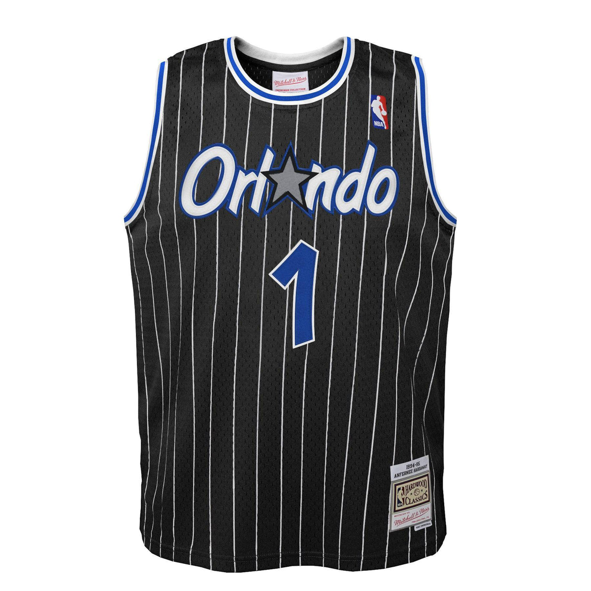Orlando Magic Anfernee Penny Hardaway Mitchell & Ness 1994 NBA Black Hardwood Classic Swingman Jersey product image 2,