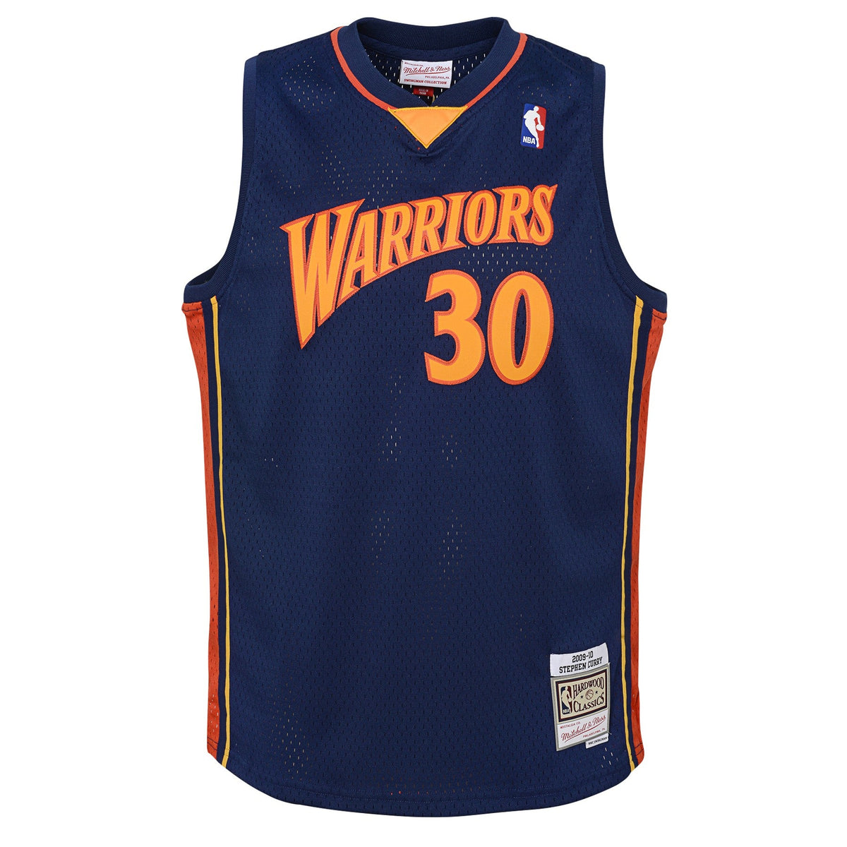 Stephen Curry Golden State Warriors Mitchell & Ness Navy Blue 2009-10 Hardwood Classics Swingman Jersey product image 2,