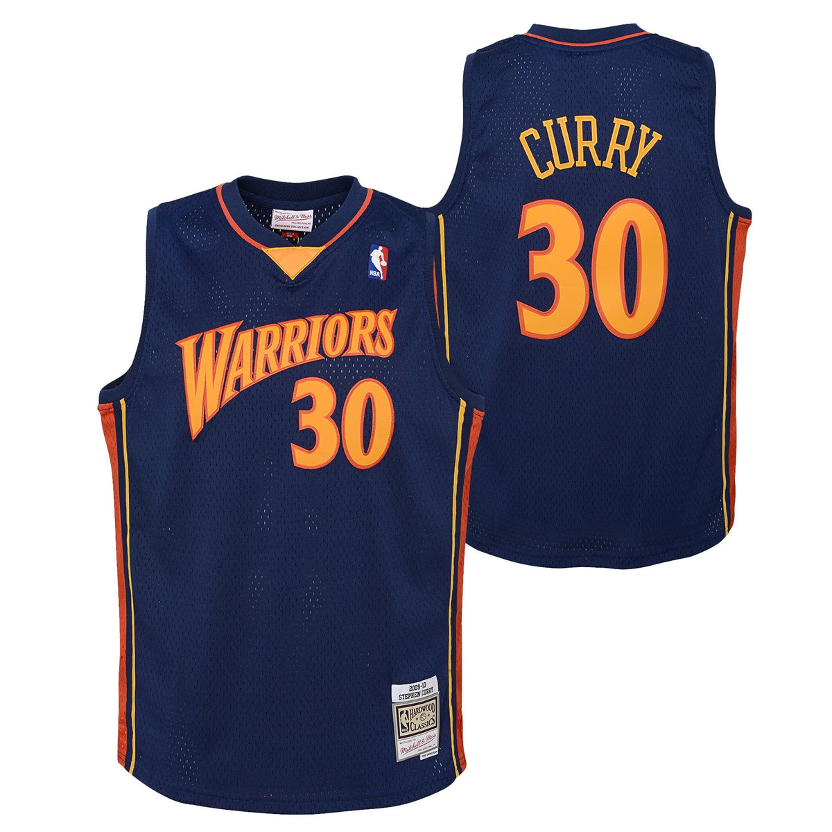 Stephen Curry Golden State Warriors Mitchell & Ness Navy Blue 2009-10 Hardwood Classics Swingman Jersey product image 1,