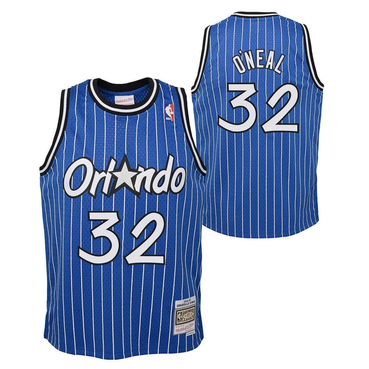 Orlando Magic Shaquille O'Neal Mitchell & Ness Blue 1994-95 Hardwood Classics Swingman Jersey product image 1, provided for