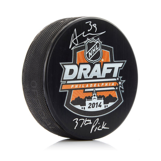 Alex Nedeljkovic Signed 2014 NHL Entry Draft Puck with Note product image 1, provided for visual reference and product