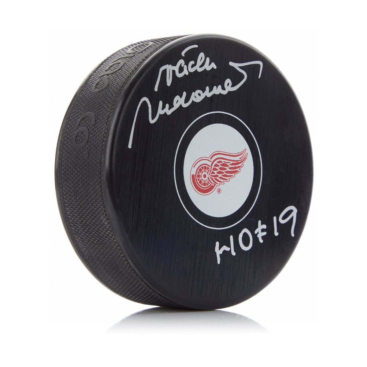 Vaclav Nedomansky Signed Detroit Red Wings Hockey Puck with HOF Note product image 1, provided for visual reference and