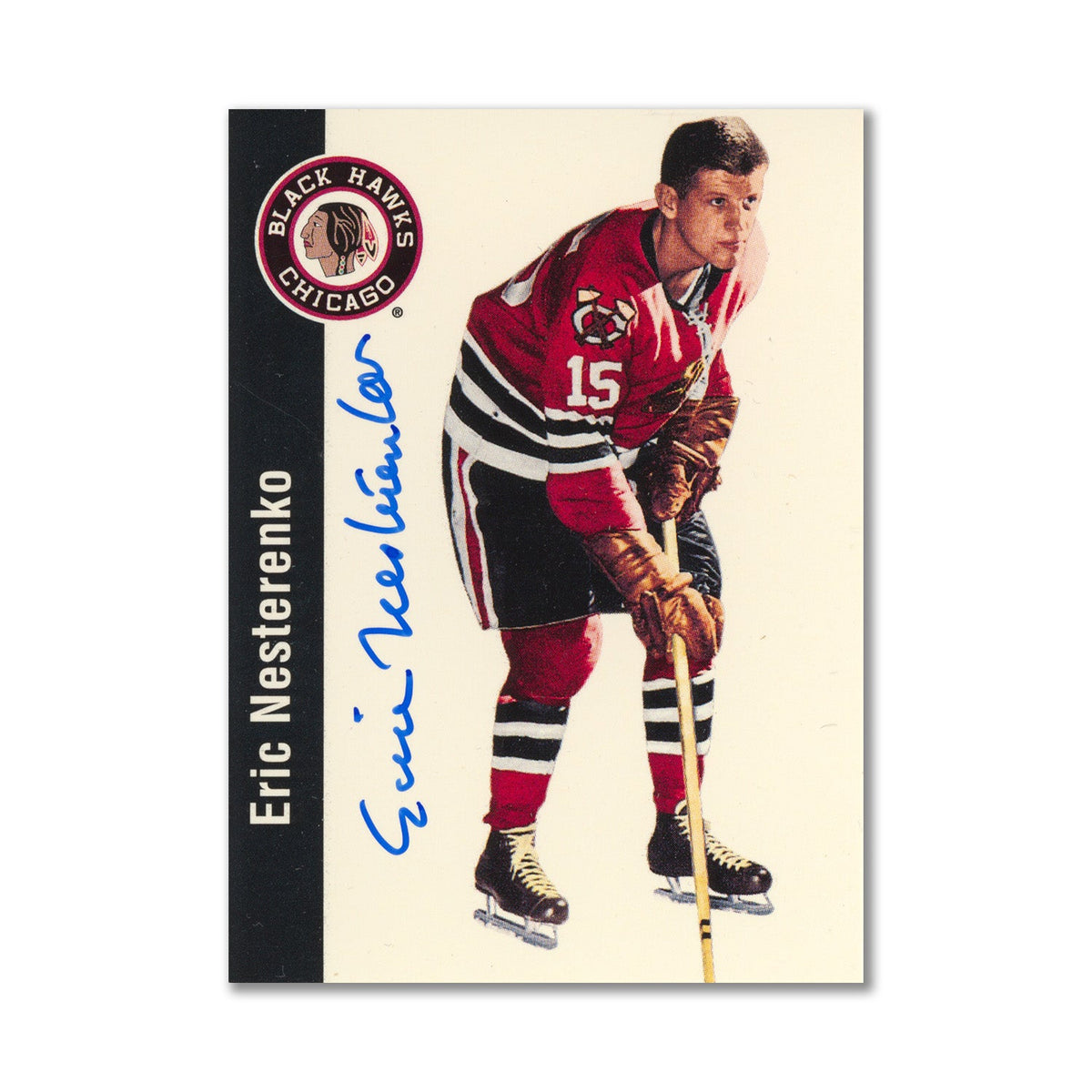 Autographed 1994 Parkhurst Missing Link #39 Eric Nesterenko Hockey Card product image 1, provided for visual reference and