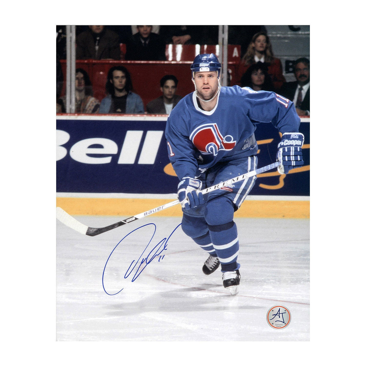 Owen Nolan Autographed Quebec Nordiques Rookie 8x10 Photo product image 1, provided for visual reference and product detail