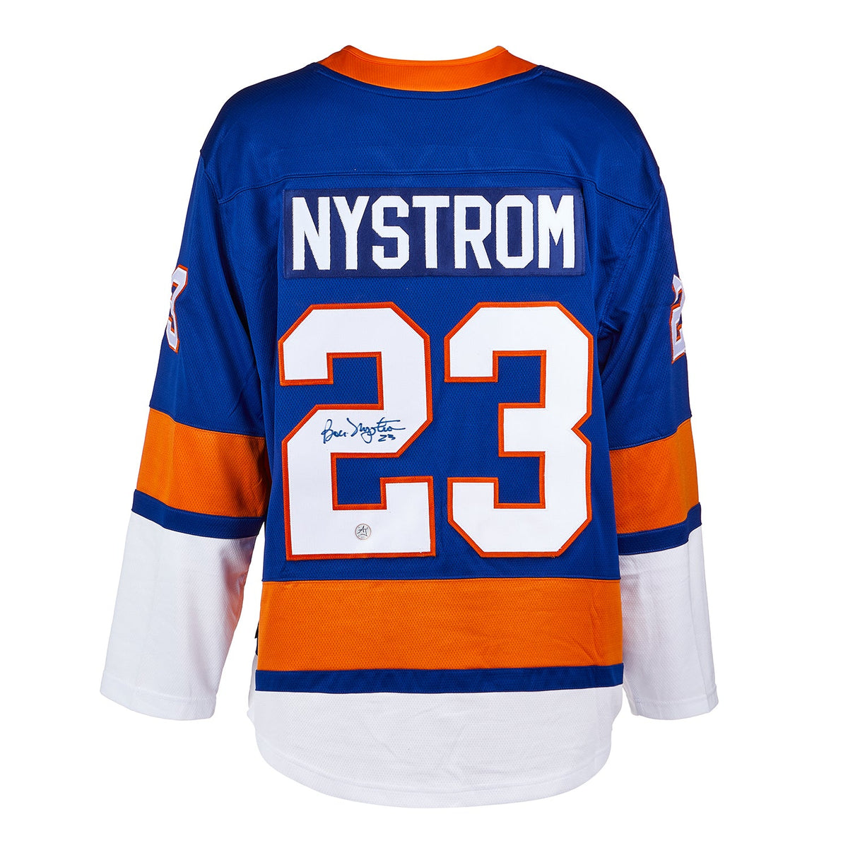 Bob Nystrom Autographed New York Islanders Fanatics Breakaway Jersey product image 1, provided for visual reference and
