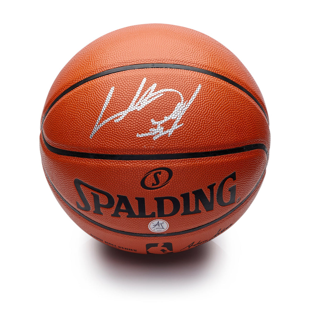 Charles Oakley Autographed Spalding NBA I/O Basketball product image 1, provided for visual reference and product detail