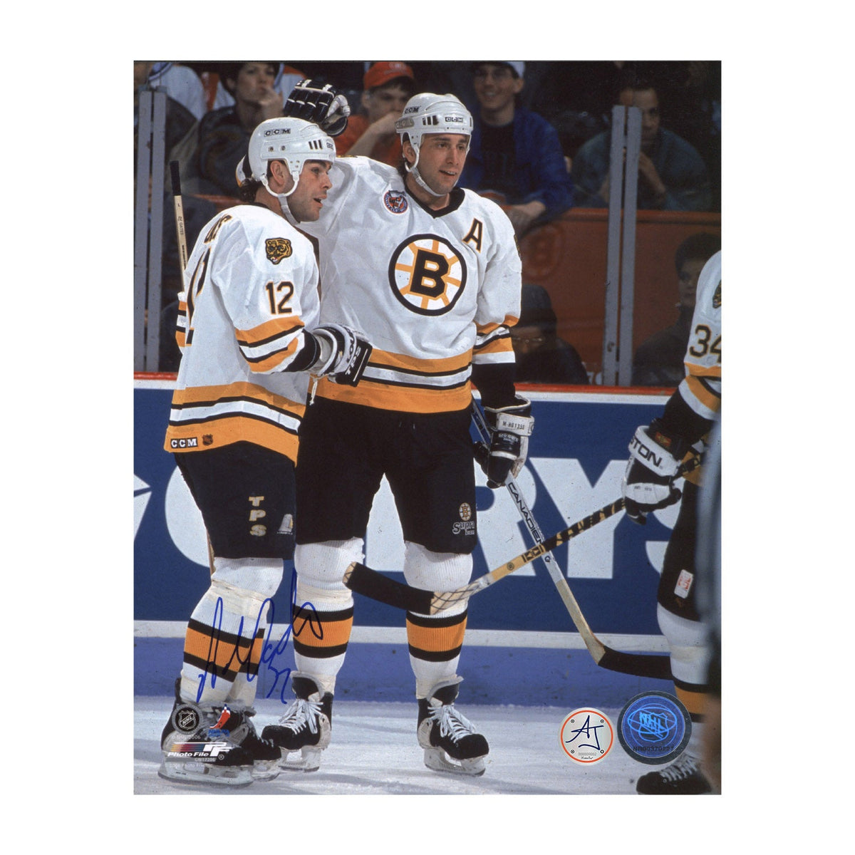 Adam Oates Signed Boston Bruins Hockey 8x10 Photo product image 1, provided for visual reference and product detail review
