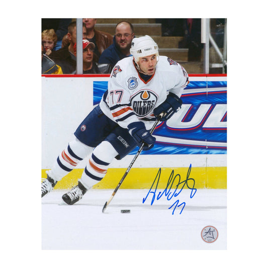 Adam Oates Autographed Edmonton Oilers Playmaker 8x10 Photo product image 1, provided for visual reference and product